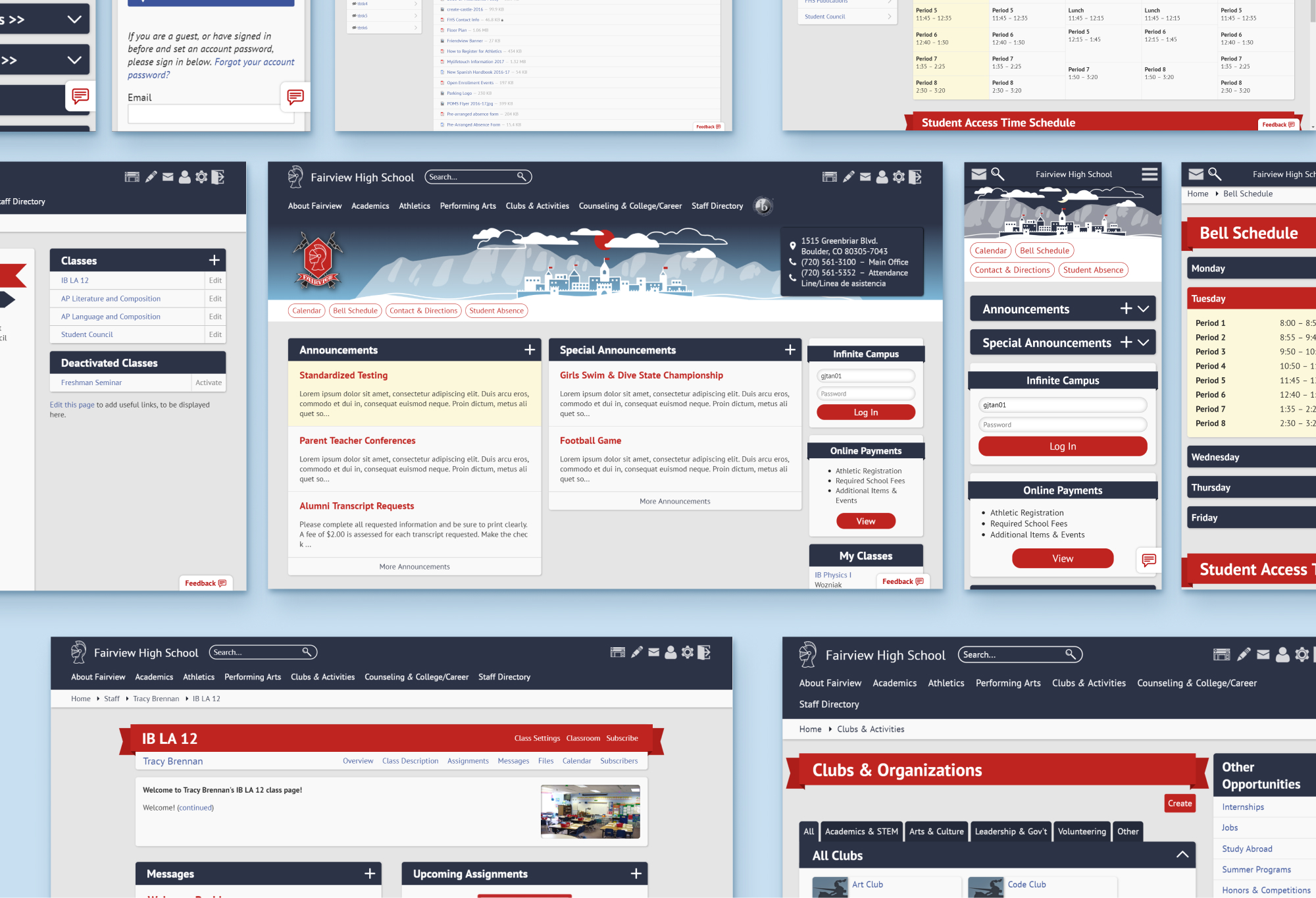 Fairview High School Website Redesign